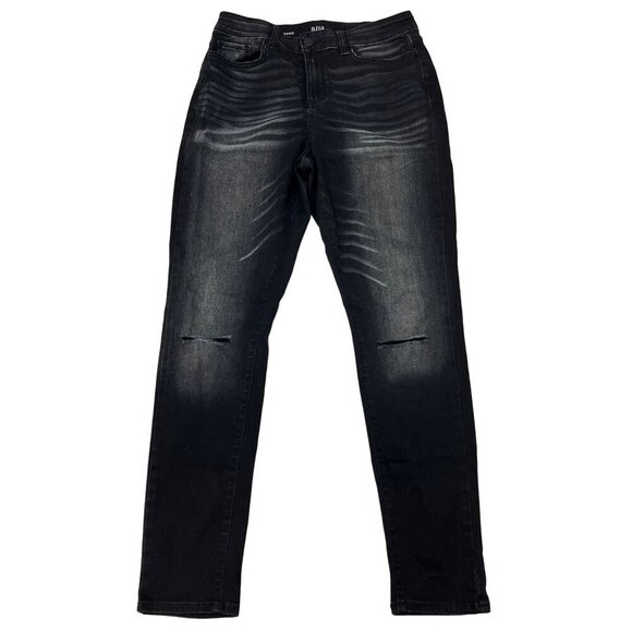 A.N.A Womens Distressed Black Jegging Size 10 High Rise Stretch - Picture 1 of 9